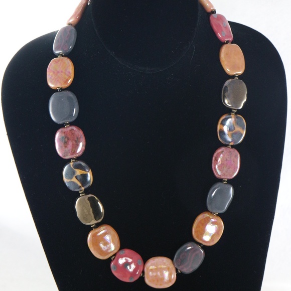 Kazuri Jewelry - KAZURI Pitapat 'Pink Gin' 22 in Handmade Necklace